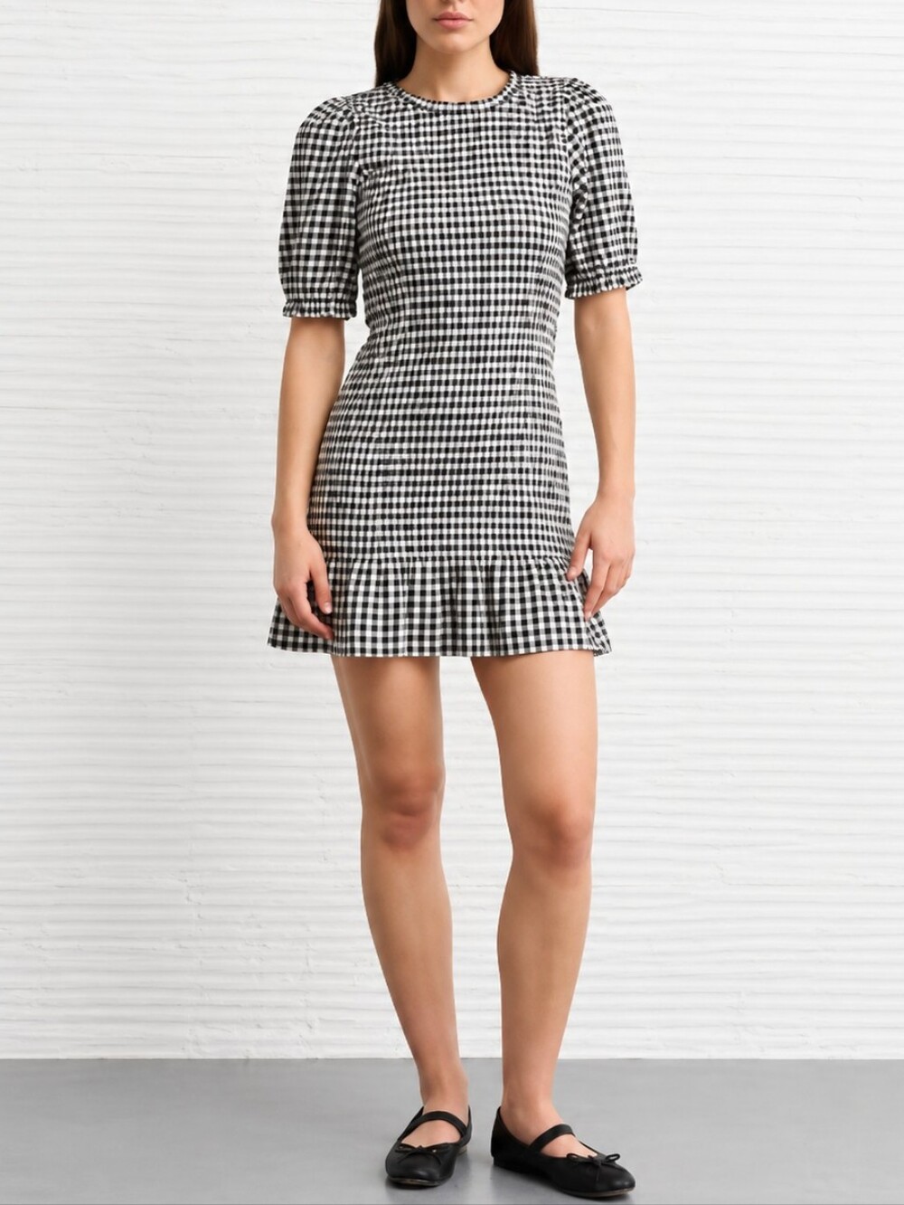 AE Puff Sleeve Smocked Mini Dress